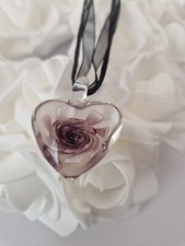 Elegantes glasherz collier gebraucht kaufen  Basedow, Güizow, Lütau