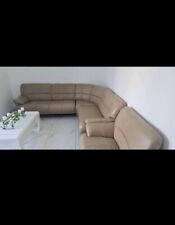 Echtleder sofa beige gebraucht kaufen  Peine