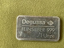 Degussa barrer feinsilber gebraucht kaufen  St. Georgen im Schwarzwald