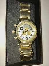 Relógio Nixon A0831219 51-30 CHRONO prata champanhe ouro A083-1219 masculino, usado comprar usado  Enviando para Brazil