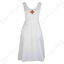 Uniforme de Enfermeira - Avental Cruz Vermelha e Chapéu Amarrado - Vestido Extravagante Reencenação Excedente comprar usado  Enviando para Brazil