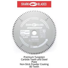 Lâmina de serra circular Shark Blades 254mm x 80T gama premium revestimento antiaderente comprar usado  Enviando para Brazil