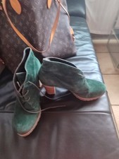 Wildleder stiefeletten grün gebraucht kaufen  Mannheim