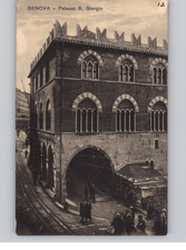 Cartão postal foto real vintage década de 1900 Genova Palazzo S. Giorgio comprar usado  Enviando para Brazil