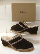 Clarks mules wedges for sale  MATLOCK