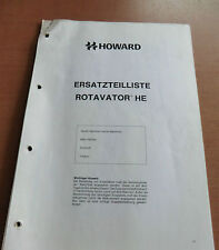 Ersatzteiliste howard rotavato gebraucht kaufen  Könnern