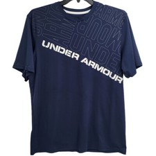 Camiseta masculina manga curta Under Armour Heatgear Active tamanho grande azul marinho comprar usado  Enviando para Brazil