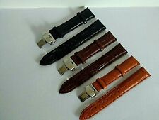 Para relógio U-BOAT/SPINNAKER pulseira de couro genuíno fecho 18/19/20/21/22/24mm comprar usado  Enviando para Brazil