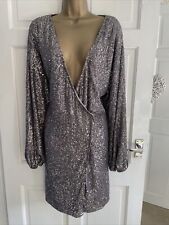 Boohoo silver sequin for sale  BEVERLEY