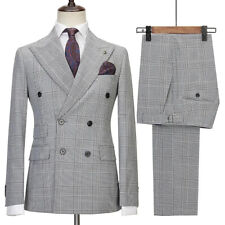 Usado, Ternos masculinos de negócios regular slim fit smoking formal formatura casaco colete calças personalizadas comprar usado  Enviando para Brazil
