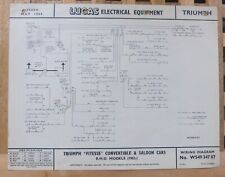 Original lucas triumph for sale  WARRINGTON