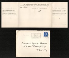 Georges et Katia Charaire. Bonne année 1958. Adressée à Youki Desnos. Acrostiche comprar usado  Enviando para Brazil