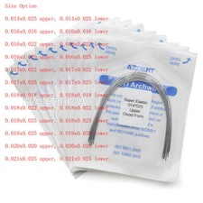 5 * do arco dentário Ortho fios Super Niti elástico Retangular Ovoide todos os tamanhos 10pc/pk comprar usado  Enviando para Brazil