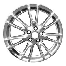 Roda dianteira de alumínio hiperprata fumê pintada leve usada 18 x 7,5, usado comprar usado  Enviando para Brazil