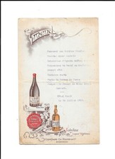 Vieux menu 1912 d'occasion  Neuville-en-Ferrain