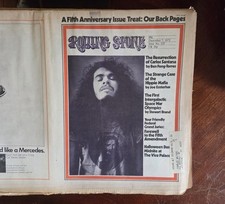 Vintage Dec 7th 1972 Rolling Stone Magazine Carlos Santana Cover Issue #  123 comprar usado  Enviando para Brazil