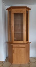 Eckvitrine erle teilmassiv gebraucht kaufen  Büdingen