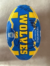 Warrington wolves signed for sale  RUNCORN