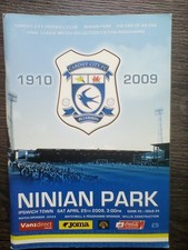 Football programme cardiff for sale  BRIDGEND