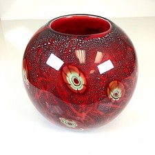 Red art glass for sale  Rathdrum