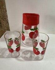 Verres pichet décor d'occasion  Saint-Georges-de-Reneins