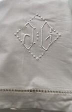 Drap ancien monogramme d'occasion  Carry-le-Rouet