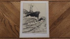 Ancienne gravure abordage d'occasion  Châtillon-Coligny