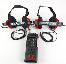 2 fones de ouvido Racing Electronics atrás da cabeça RE-58 com ajuste vol e scanner portátil comprar usado  Enviando para Brazil