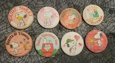 Lote de Botões Traseiros Vintage 1965 SNOOPY Woodstock Amendoim Natal dos Namorados comprar usado  Enviando para Brazil