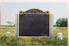 Cartão postal Kansas KS Salina Indian Burial Pit antigo vintage cartão vista postagem padrão comprar usado  Enviando para Brazil
