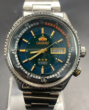 Relógio de mergulho Orient vintage década de 1980 super compressor azul automático data do dia 42mm comprar usado  Enviando para Brazil