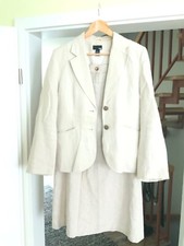 Beiges leinenkostüm blazer gebraucht kaufen  Neuenhagen