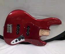 Corpo de guitarra Fender Squier Jazz J-Bass maçã doce vermelho carregado com bolsa gig comprar usado  Enviando para Brazil