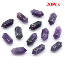 20 peças pingente de coluna hexagonal 20x8mm ametista roxa natural Reiki HT1200 comprar usado  Enviando para Brazil
