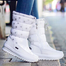 Botas femininas impermeáveis femininas neve inverno sapatos quentes antiderrapantes tamanho médio panturrilha comprar usado  Enviando para Brazil