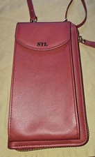 Bolsa carteira telefone STL Selena The Label couro vermelho tiracolo embreagem nova sem etiquetas comprar usado  Enviando para Brazil