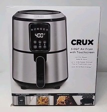 Usado, Fritadeira a ar digital Crux 3QT tela sensível ao toque pré-aquecimento sem óleo fritura rápida saudável ~NOVO~ comprar usado Usado, Fritadeira a ar digital Crux 3QT tela sensível ao toque pré-aquecimento sem óleo fritura rápida saudável ~NOVO~ comprar usado  Enviando para Brazil