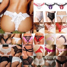 Calcinha feminina sexy de renda calcinha francesa calcinha feminina de malha sem virilha  comprar usado  Enviando para Brazil