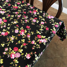 Lovemyfabric Preto toalha de algodão Floral Vintage comprar usado  Enviando para Brazil