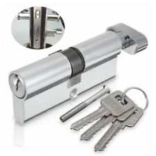 Juego de cerradura de puerta euro tono plateado con protector antirrobo y 3 llaves segunda mano  Embacar hacia Mexico