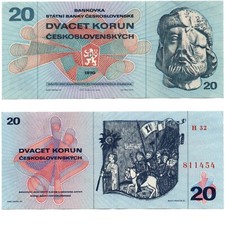Banknote tschechische republik gebraucht kaufen  Limbach-Oberfrohna