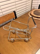 Usado, Porta-garrafa de vinho decorativo de metal decoração de mesa carrinho de compras sobre rodas comprar usado  Enviando para Brazil