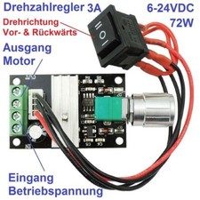 12v drehzahlregler drehrichtun gebraucht kaufen  Reutlingen