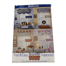 Butterick 5573 Tratamiento Ventana Cenefas Reversibles Patrón Costura Rápido y Fácil segunda mano  Embacar hacia Mexico
