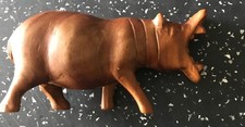 Handcrafted wooden hippo for sale  CAMBERLEY