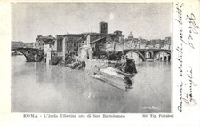 Cartolina roma isola usato  Milano