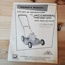 Jacobsen owners manual for sale  Brattleboro