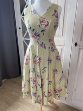 Kleid rockabilly gelb gebraucht kaufen  Deutschland