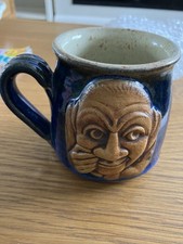 Blue glazed mug for sale  CALDICOT