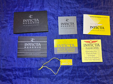 Pacote INVICTA Black instrument. livreto papel cartão de garantia e muito mais comprar usado  Enviando para Brazil